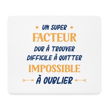 Un super facteur - Tapis de souris (format paysage) - blanc - Devant