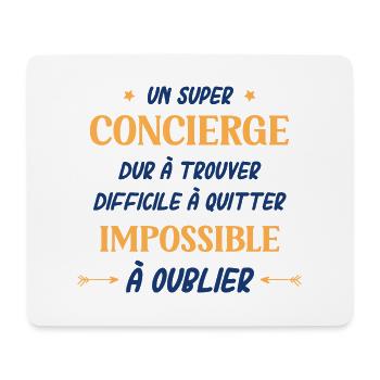 Un super concierge - Tapis de souris (format paysage) - blanc - Devant