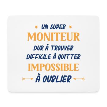 Un super moniteur - Tapis de souris (format paysage) - blanc - Devant