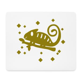 Gecko - Amphibie Tier - Mousepad (Querformat) - Weiß - Vorne