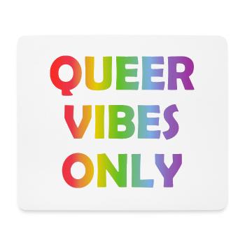 Queer Vibes uniquement - Tapis de souris (format paysage) - blanc - Devant