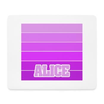 Gift for Alice - Mouse Pad (horizontal) - white - Front