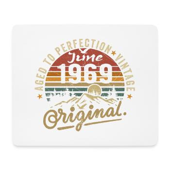 Birthday June 1969 June 1969 June 1969 - Mouse Pad (horizontal) - white - Front