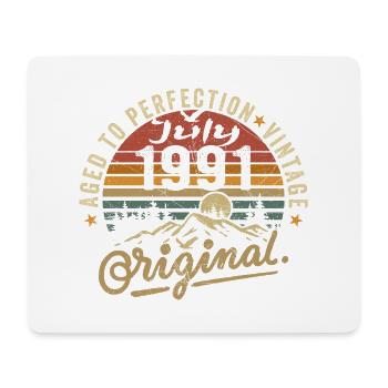 Juli 1991 July 1991 Geburtstag juli 1991 - Mousepad (Querformat) - Weiß - Vorne