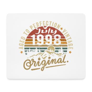 July 1998 July 1998 birthday july 1998 - Mouse Pad (horizontal) - white - Front