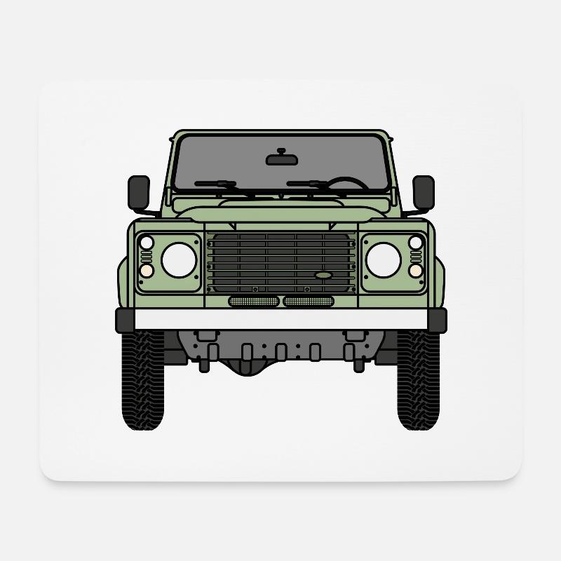 Verteidiger - Front - Mousepad (Querformat) - Weiß