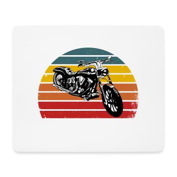 Papy Motard Plus Cool Cadeau Pour Grand-père - Tapis de souris (format paysage) - blanc - Devant