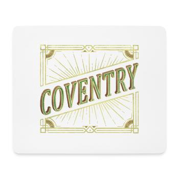 Coventry England UK City Font Vintage Retro - Mouse Pad (horizontal) - white - Front