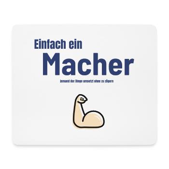 Jugendwort Macher lustig Geschenkidee - Mousepad (Querformat) - Weiß - Vorne