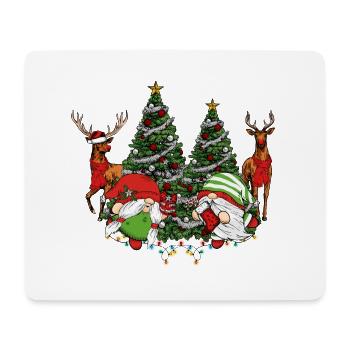 Weihnachten Père Noël Joyeux Noël - Tapis de souris (format paysage) - blanc - Devant