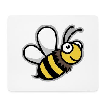 Biene bee Comic Imker Imkerin Königin - Mousepad (Querformat) - Weiß - Vorne