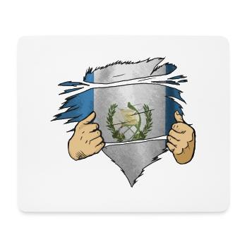Guatemala Guatemalan Flagge DNA I Geschenk - Mousepad (Querformat) - Weiß - Vorne