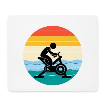 Aqua Cycling Schwimmbad Fitness Training - Mousepad (Querformat) - Weiß - Vorne