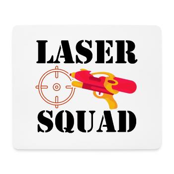 Squad Graphic Lasertag Player Lasertag Phaser Lase - Mousepad (Querformat) - Weiß - Vorne