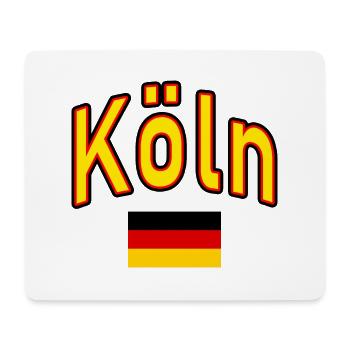 Drapeau de l’Allemagne de Cologne - Tapis de souris (format paysage) - blanc - Devant