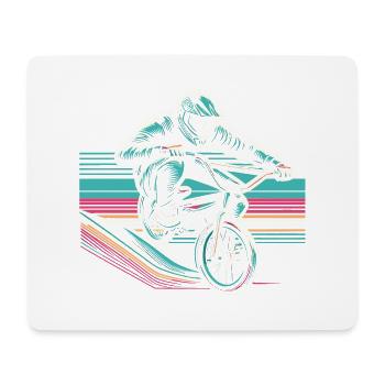 BMX - Tapis de souris (format paysage) - blanc - Devant