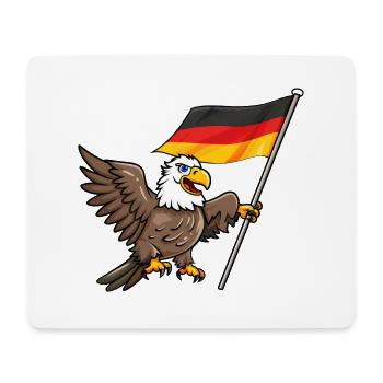 Deutschland Adler Germany Flag Eagle - Mousepad (Querformat) - Weiß - Vorne