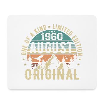 August 1960 - Born in August 1960 - Birthday - Mouse Pad (horizontal) - white - Front