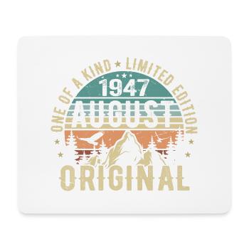 August 1947 - Geboren Im August 1947 - Geburtstags - Mousepad (Querformat) - Weiß - Vorne