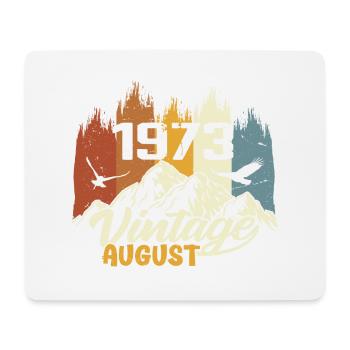 Legendary Since August 1973 Birthday Gift 1973 - Mouse Pad (horizontal) - white - Front