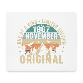 November 1987 Birthday Gift - November 1987 - Mouse Pad (horizontal) - white - Front