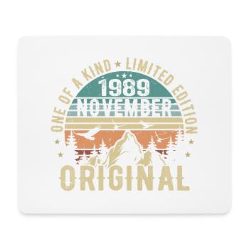 November 1989 Birthday Gift - November 1989 - Mouse Pad (horizontal) - white - Front