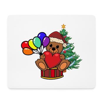 LGBT Teddy Santa Santa Claus Bear - Mouse Pad (horizontal) - white - Front