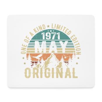 Legends May 1971 Birthday Vintage May 1971 - Mouse Pad (horizontal) - white - Front