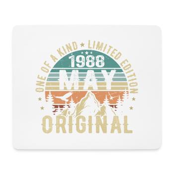 Legenden Mai 1988 Geburtstag Vintage Mai 1988 - Mousepad (Querformat) - Weiß - Vorne