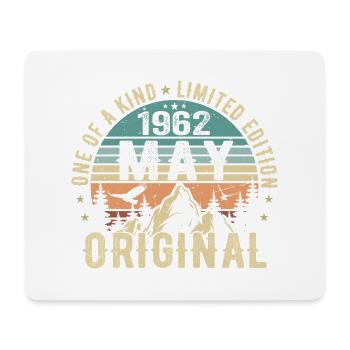 Legenden Mai 1962 Geburtstag Vintage Mai 1962 - Mousepad (Querformat) - Weiß - Vorne