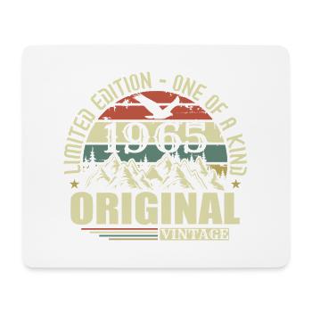 Original 1965 Vintage Retro Jahrgang 1965 geboren - Mousepad (Querformat) - Weiß - Vorne