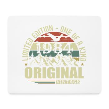 Original 1984 Vintage Retro Vintage 1984 Born - Mouse Pad (horizontal) - white - Front