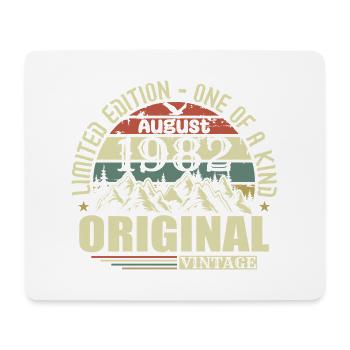 August 1982 Birthday August 1982 Vintage August - Mouse Pad (horizontal) - white - Front