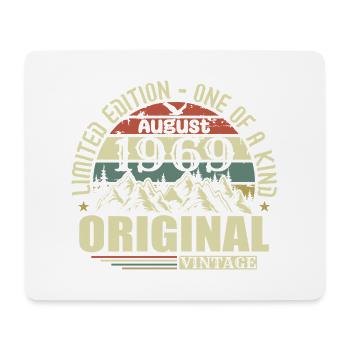 August 1969 Geburtstag august 1969 Jahrgang August - Mousepad (Querformat) - Weiß - Vorne