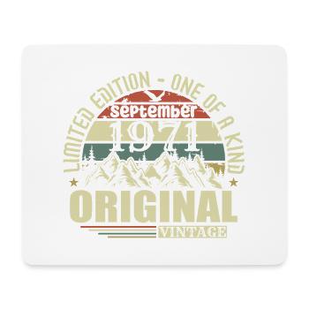 Anniversaire Septembre 1971 Edition Limitée Légende - Tapis de souris (format paysage) - blanc - Devant