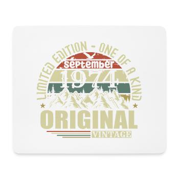Anniversaire Septembre 1974 Edition Limitée Légende - Tapis de souris (format paysage) - blanc - Devant