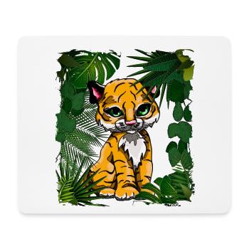 Tiger Baby | Yolo Artwork - Mouse Pad (horizontal) - white - Front