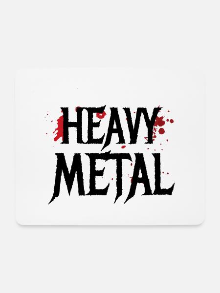 Heavy Metal nicht fuer Pussys - Mousepad (Querformat) - Weiß
