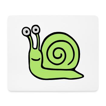 Schnecke 5.3 - Mousepad (Querformat) - Weiß - Vorne
