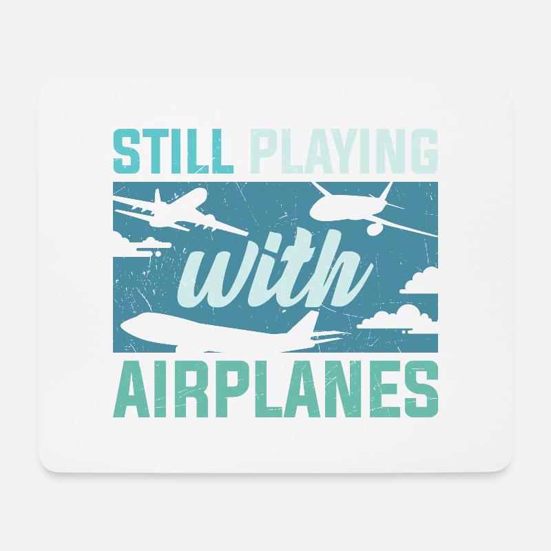 Piloten Lustiger Spruch Pilot - Mousepad (Querformat) - Weiß