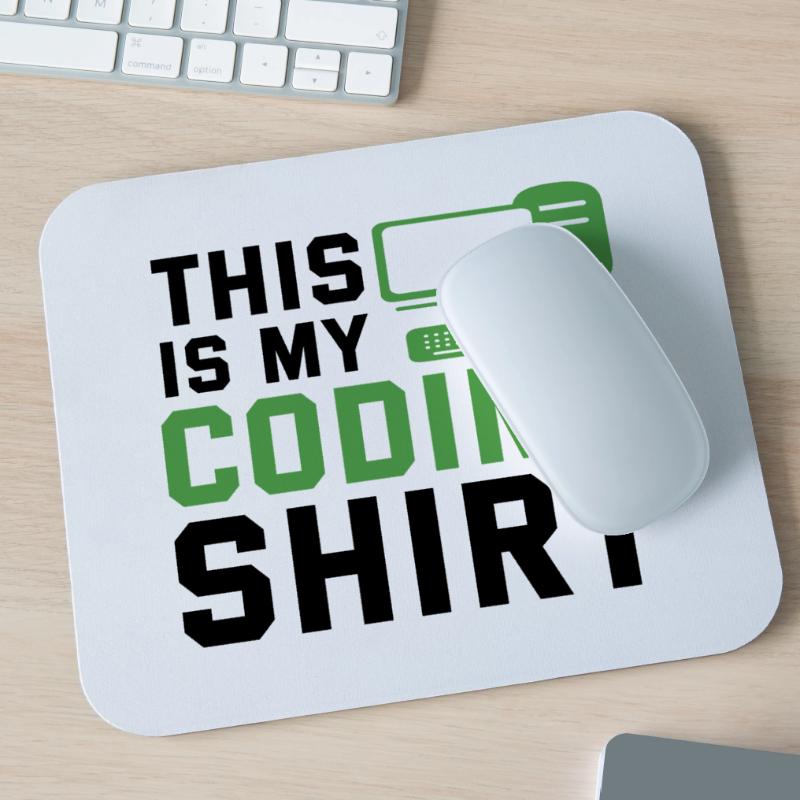 This Is My Coding Shirt Coder Programmer Computer Mousepad (Querformat)