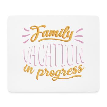Familienurlaub im Gange Familienurlaub im Gange Ge - Mousepad (Querformat) - Weiß - Vorne