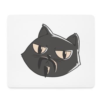 Bearded wütend aussehende Katze Bearded wütend aus - Mousepad (Querformat) - Weiß - Vorne