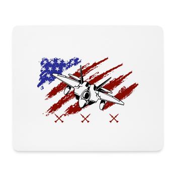 Schweben Sie herum und finden Sie heraus Chinesischer Spionageballon & - Mousepad (Querformat) - Weiß - Vorne