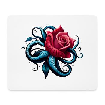 ROSE Tatoo - Mousepad (Querformat) - Weiß - Vorne