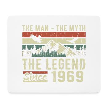 Retro 1969 Vintage - Cadeau D’anniversaire 1969 - Tapis de souris (format paysage) - blanc - Devant