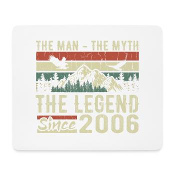 Retro 2006 Vintage - Cadeau D’anniversaire 2006 - Tapis de souris (format paysage) - blanc - Devant