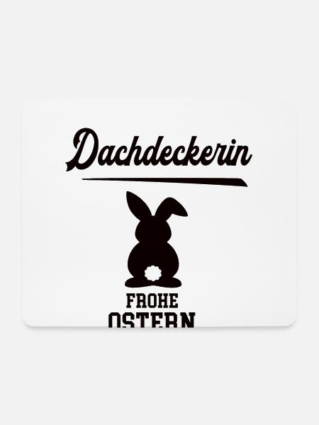 Dachdeckerin Ostern Geschenk Dachdeckerei Chefin - Mousepad (Querformat) - Weiß