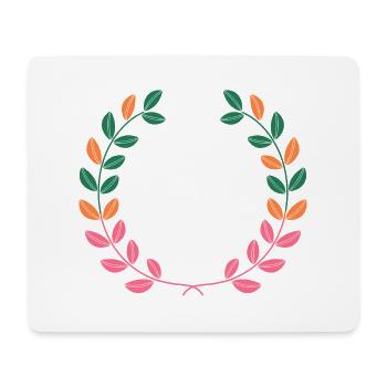 Vivi Ama Ridi - Tapis de souris (format paysage) - blanc - Devant