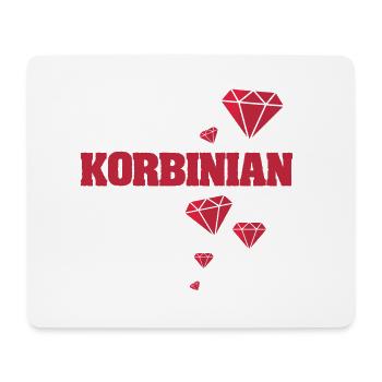Gift for Korbinian - Mouse Pad (horizontal) - white - Front